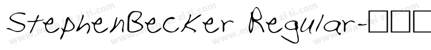 StephenBecker Regular字体转换